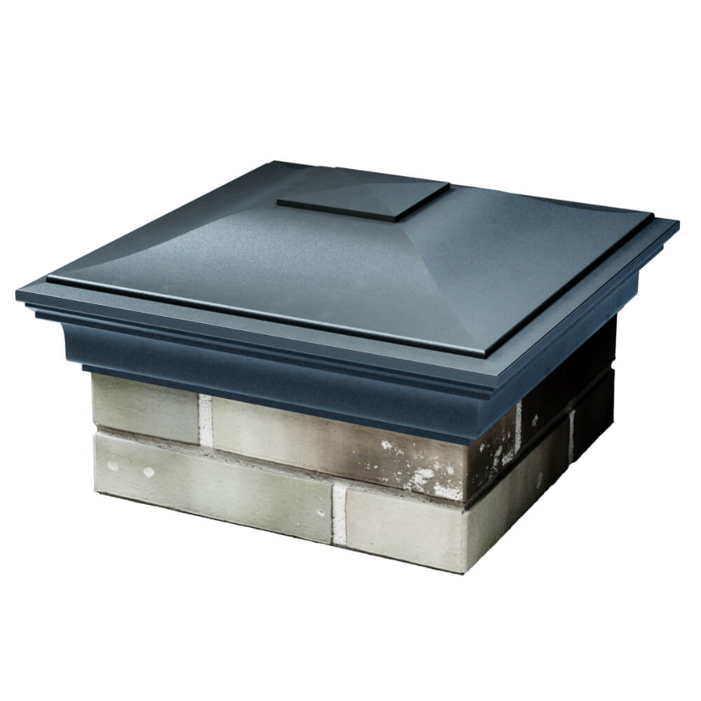 Колпак Zking Монблан Серый на столб 1.5х1.5 кирпича (385х385мм) в Армавире фото