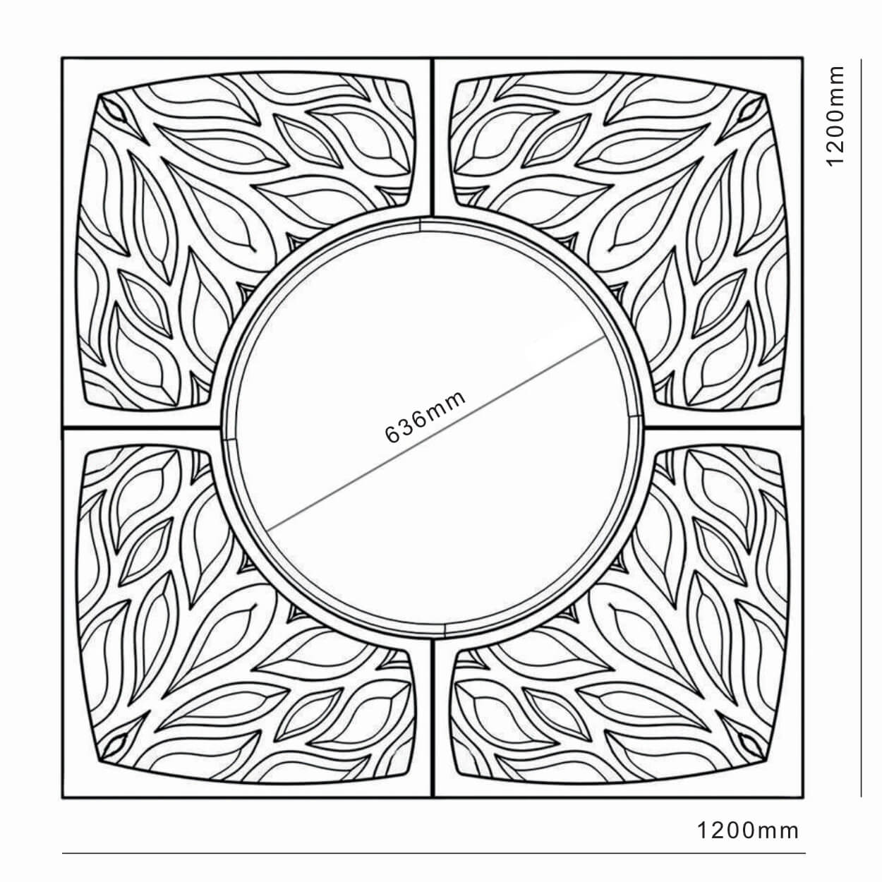 Приствольная решетка для дерева ZKING CRUST 1.2х1.2м Черная в Армавире фото