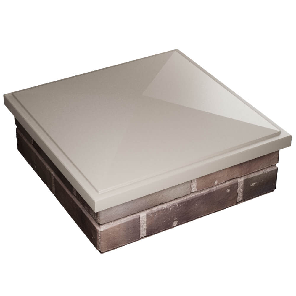 Колпак Zking БонаМоно Бежевый на столб 2х2 кирпича (515х515, 530х530мм) в Армавире фото