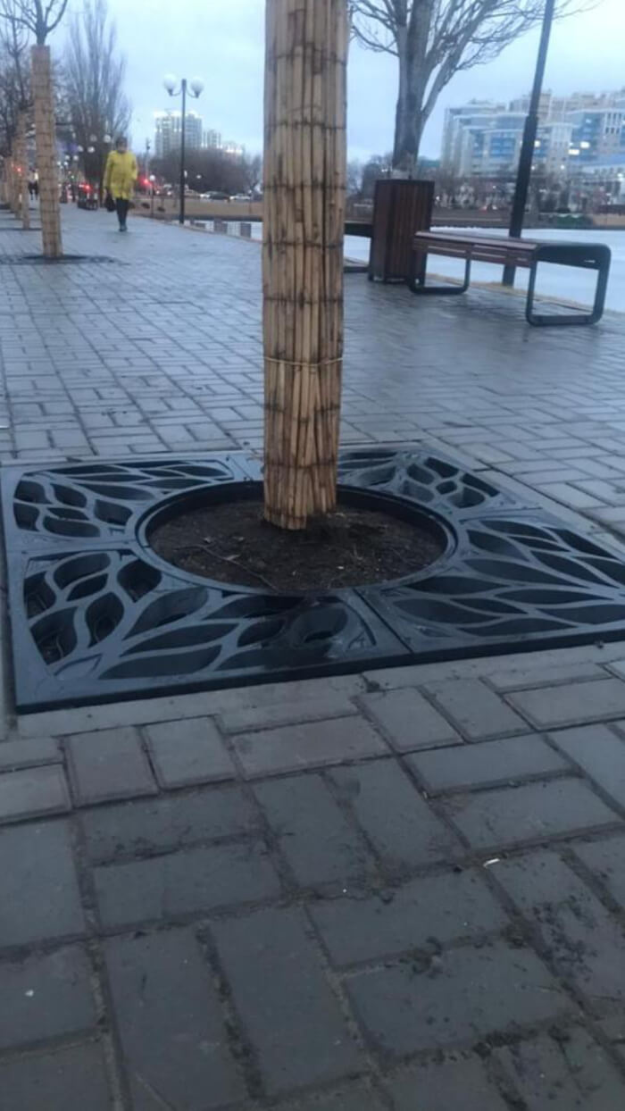 Приствольная решетка для дерева ZKING CRUST 1.2х1.2м Черная в Армавире фото