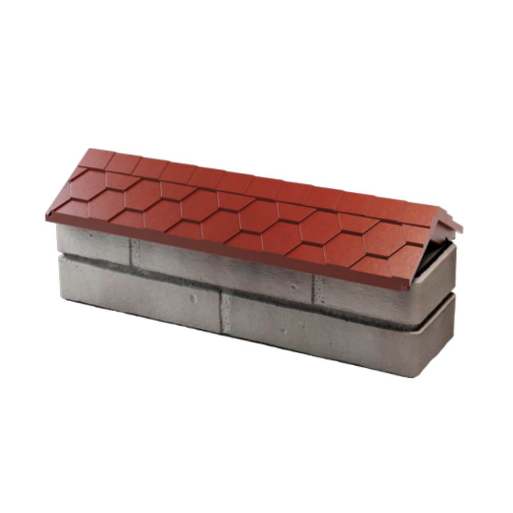 Парапет Zking Эверест Красный с посадкой на 0.5 кирпича (130мм) в Армавире фото