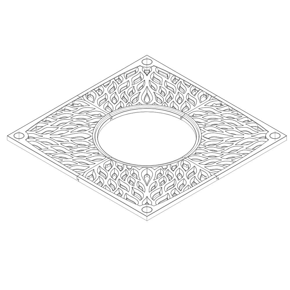 Приствольная решетка для дерева ZKING CRUST 2х2м Черная в Армавире фото