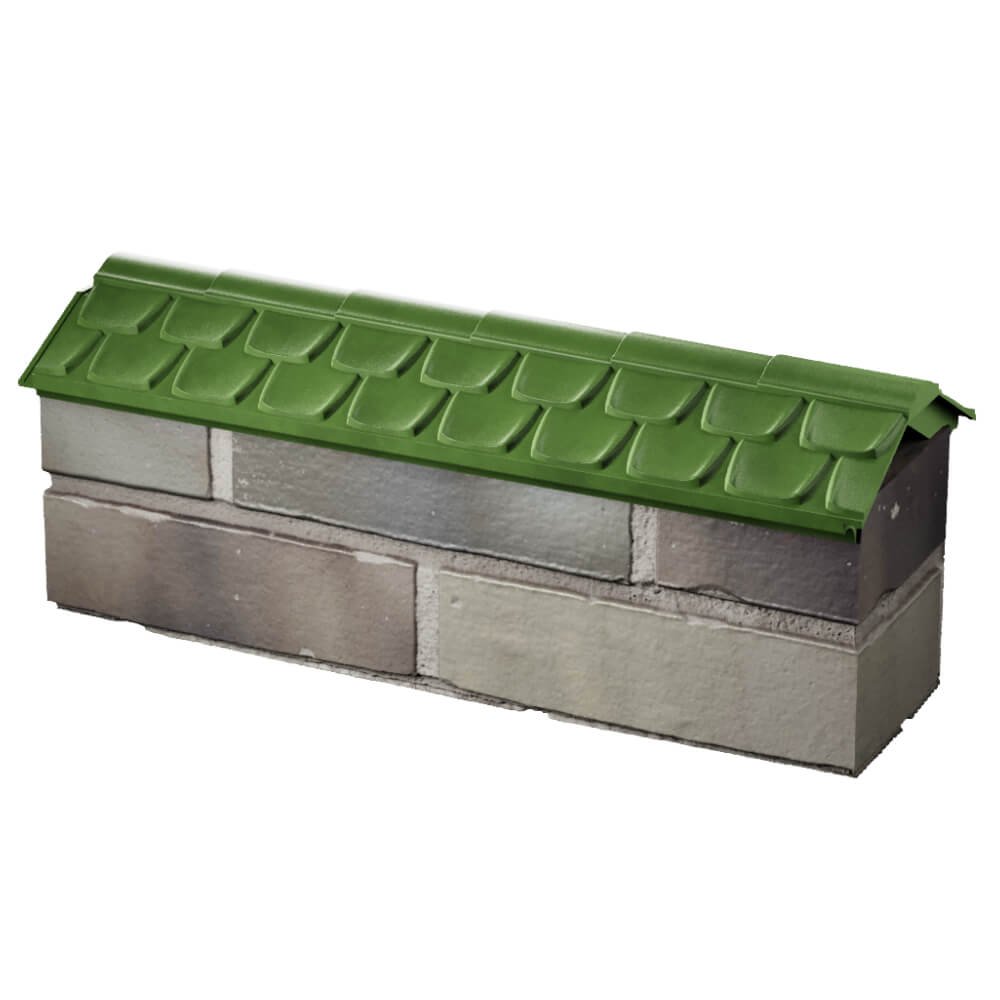 Парапет Zking Эльбрус Зеленый с посадкой на 0.5 кирпича (130мм) в Армавире фото