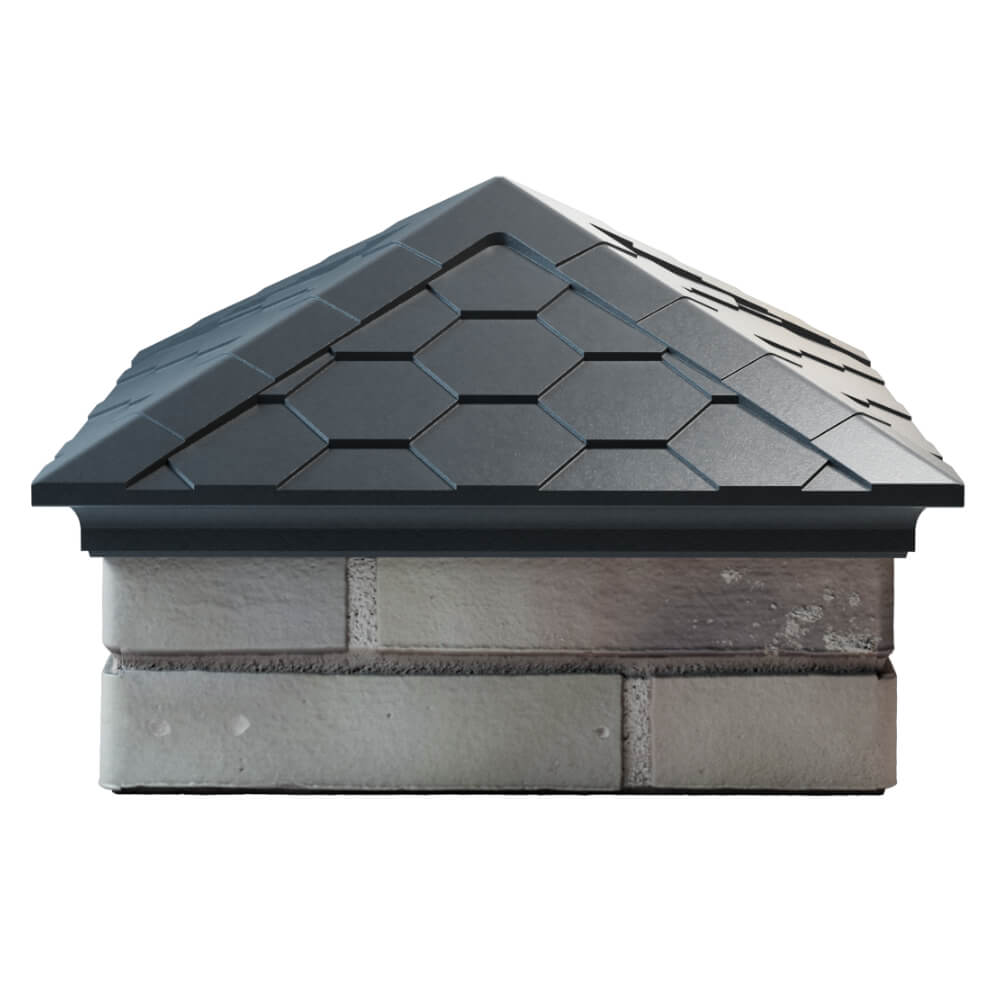 Колпак Zking Эверест Серый на столб 1.5х1.5 кирпича (390х390мм) Армавир фото