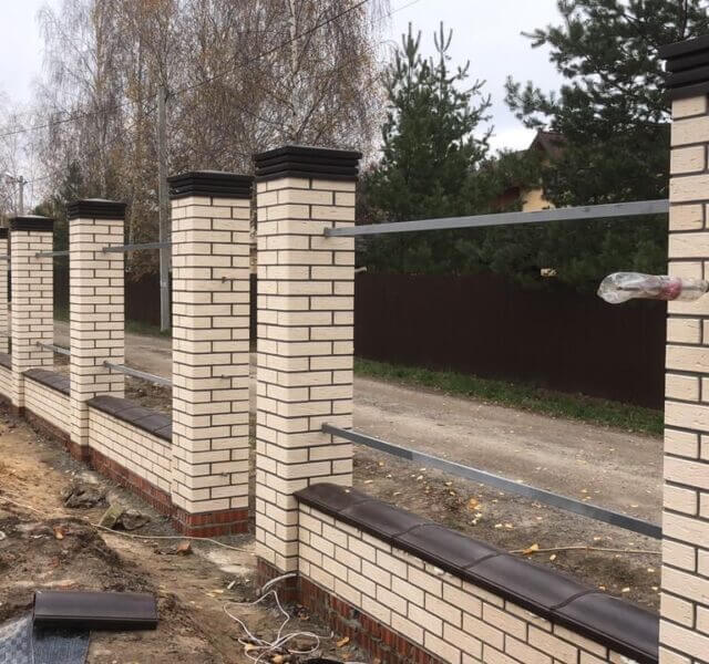 Колпак Zking Бона ХайТек Коричневый на столб 1.5х1.5 кирпича (385х385мм) в Армавире фото