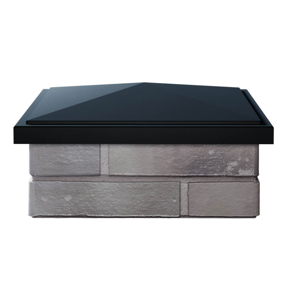 Колпак Zking БонаМоно Черный на столб 1.5х1.5 кирпича (385х385, 400х400мм) Армавир фото