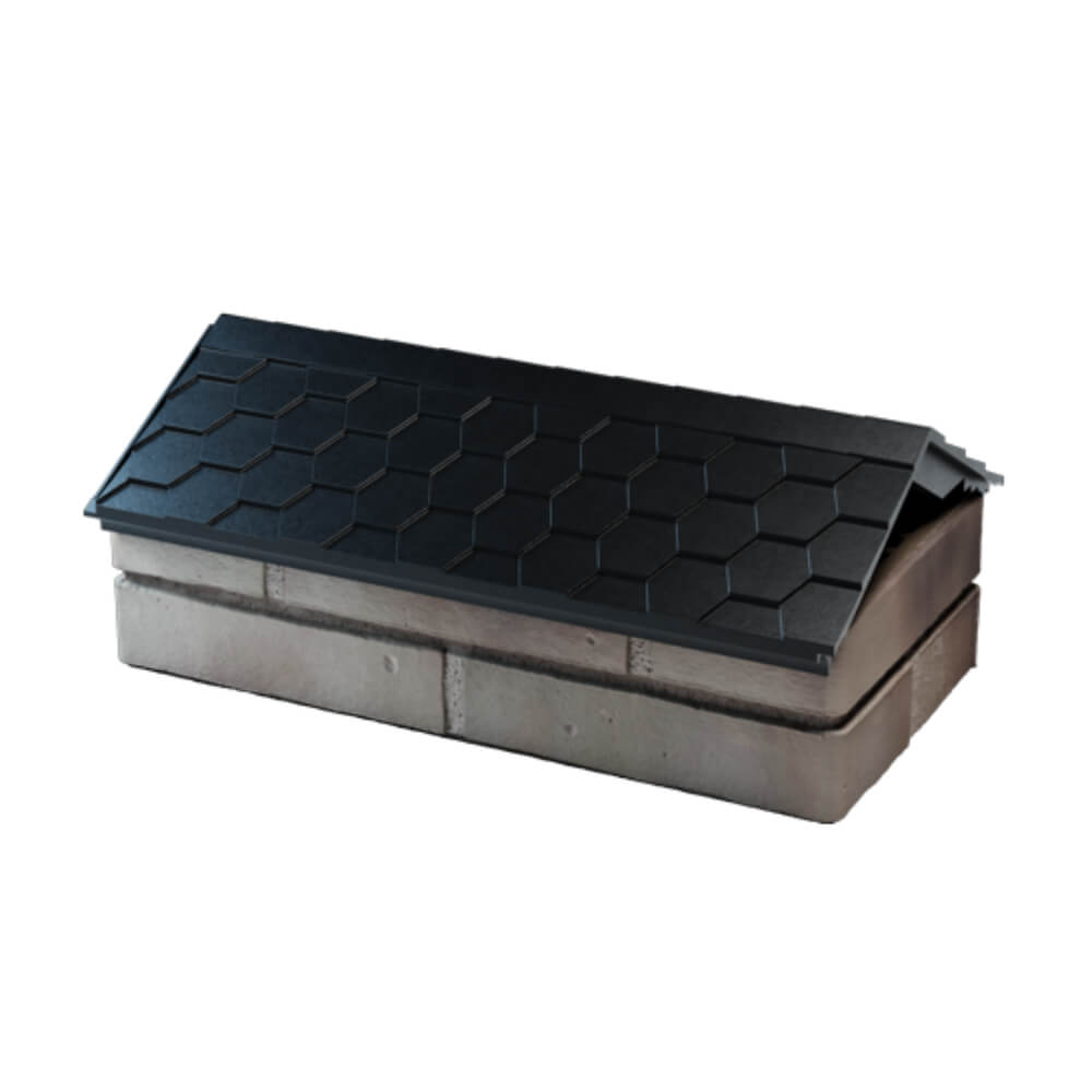 Парапет Zking Эверест Черный с посадкой на 1 кирпич (200/225/255мм) в Армавире фото