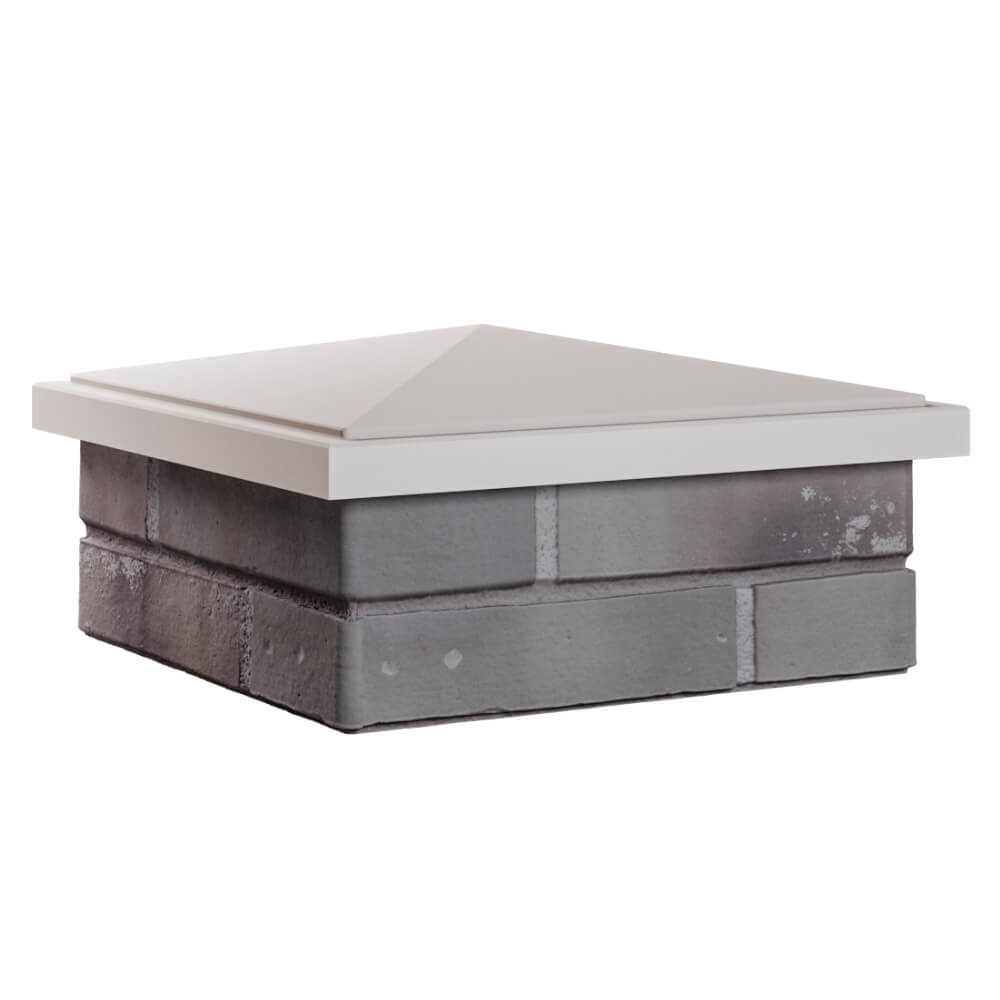 Колпак Zking БонаМоно Бежевый на столб 1.5х1.5 кирпича (385х385, 400х400мм) в Армавире фото