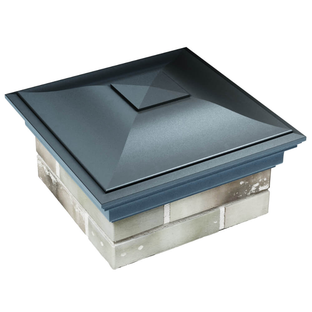 Колпак Zking Монблан Серый на столб 1.5х1.5 кирпича (385х385мм) в Армавире фото