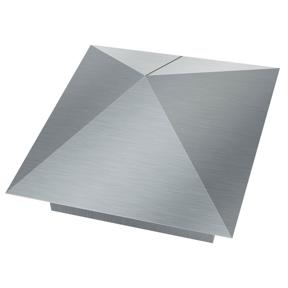 Колпак металлический 380х380мм оцинкованный заборный Армавир фото