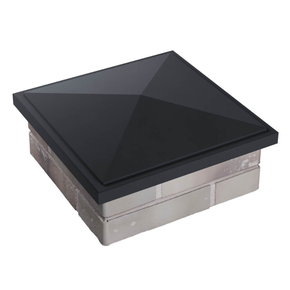 Колпак Zking БонаМоно Серый на столб 1.5х1.5 кирпича (385х385, 400х400мм) в Армавире фото