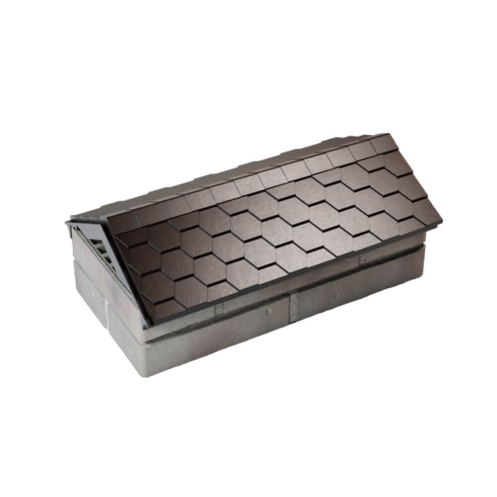 Парапет Zking Эверест Коричневый с посадкой на 1 кирпич (200/225/255мм) в Армавире фото