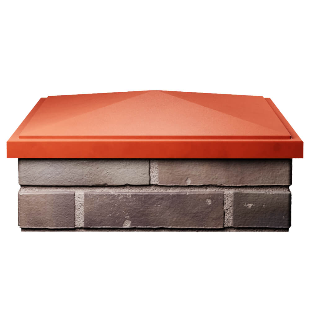 Колпак Zking БонаМоно Красный на столб 2х2 кирпича (515х515, 530х530мм) Армавир фото