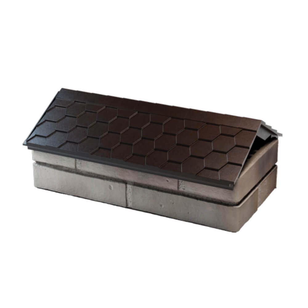 Парапет Zking Эверест Коричневый с посадкой на 1 кирпич (200/225/255мм) в Армавире фото