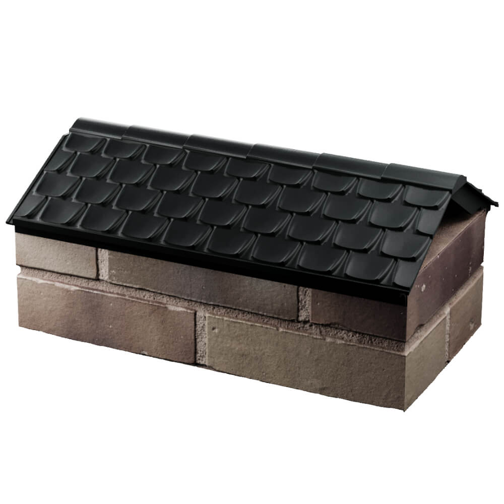 Парапет Zking Эльбрус Черный с посадкой на 1 кирпич (255мм) в Армавире фото