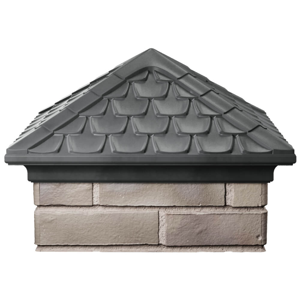 Колпак Zking Эльбрус Серый на столб 1.5х1.5 кирпича (385х385мм) Армавир фото