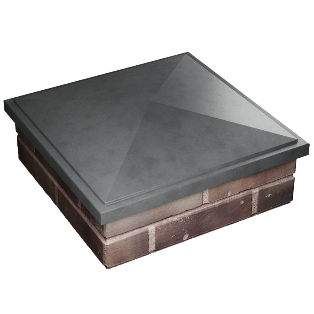 Колпак Zking БонаМоно Серый на столб 2х2 кирпича (515х515, 530х530мм) в Армавире фото