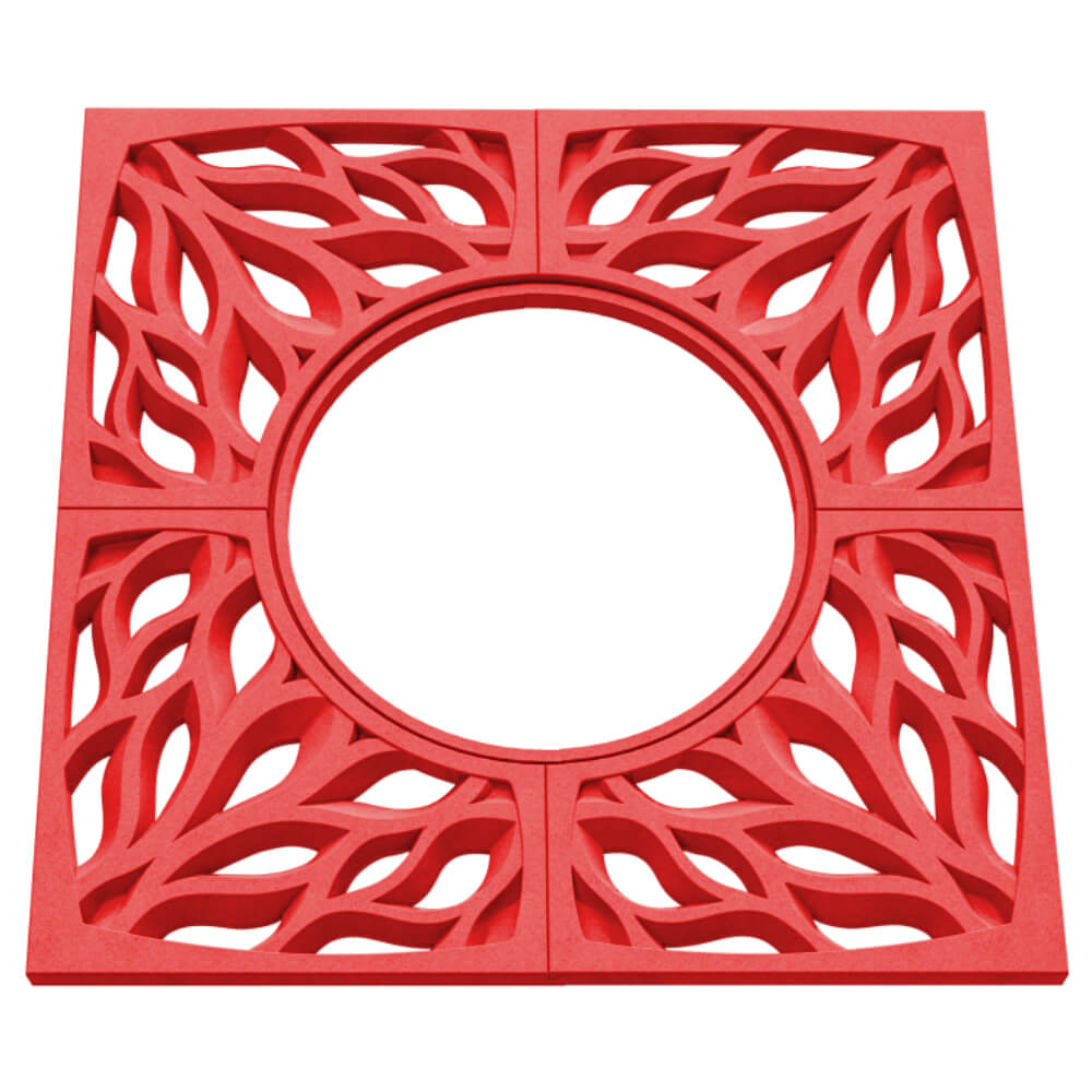 Приствольная решетка для дерева ZKING CRUST 1.2х1.2м Красная в Армавире фото