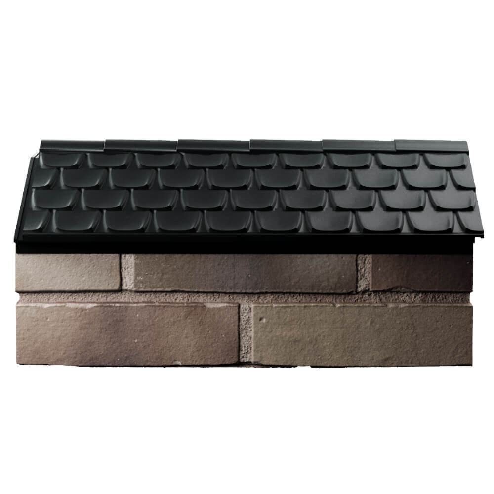 Парапет Zking Эльбрус Черный с посадкой на 1 кирпич (255мм) в Армавире фото