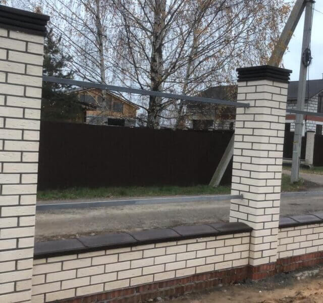 Колпак Zking Бона ХайТек Коричневый на столб 1.5х1.5 кирпича (385х385мм) в Армавире фото