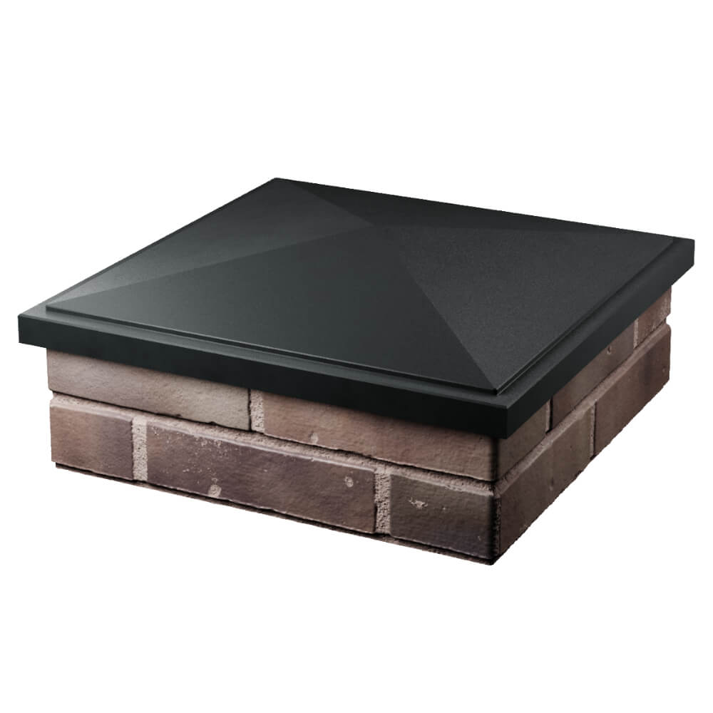 Колпак Zking БонаМоно Черный на столб 2х2 кирпича (515х515, 530х530мм) в Армавире фото