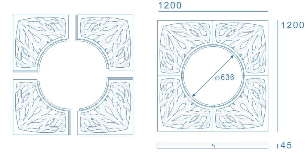 Приствольная решетка для дерева ZKING CRUST 1.2х1.2м Черная в Армавире фото