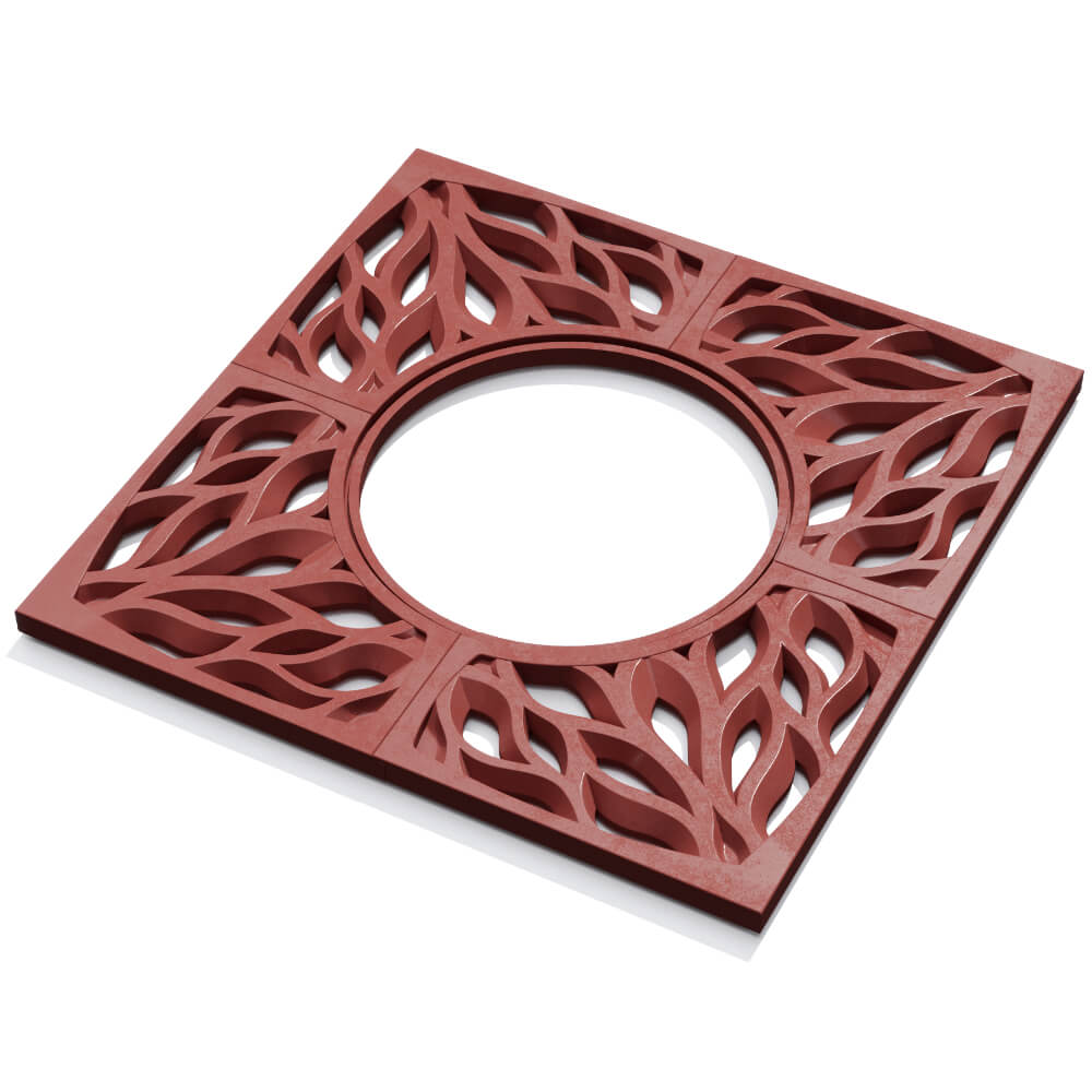 Приствольная решетка для дерева ZKING CRUST 1.2х1.2м Красная в Армавире фото