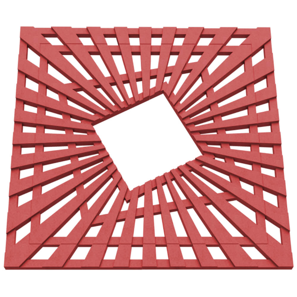 Приствольная решетка для дерева ZKING ATMOSPHERE 1.2х1.2м Красная в Армавире фото