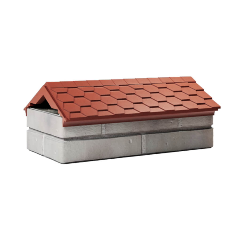 Парапет Zking Эверест Красный с посадкой на 1 кирпич (200/225/255мм) Армавир фото