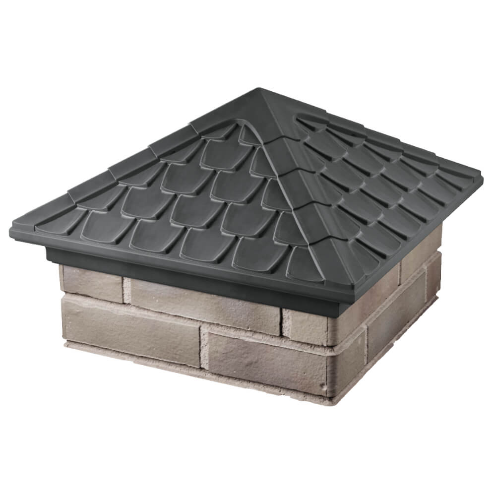 Колпак Zking Эльбрус Серый на столб 1.5х1.5 кирпича (385х385мм) в Армавире фото