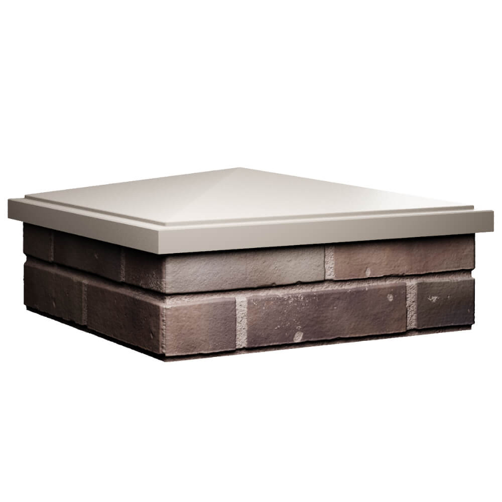 Колпак Zking БонаМоно Бежевый на столб 2х2 кирпича (515х515, 530х530мм) в Армавире фото