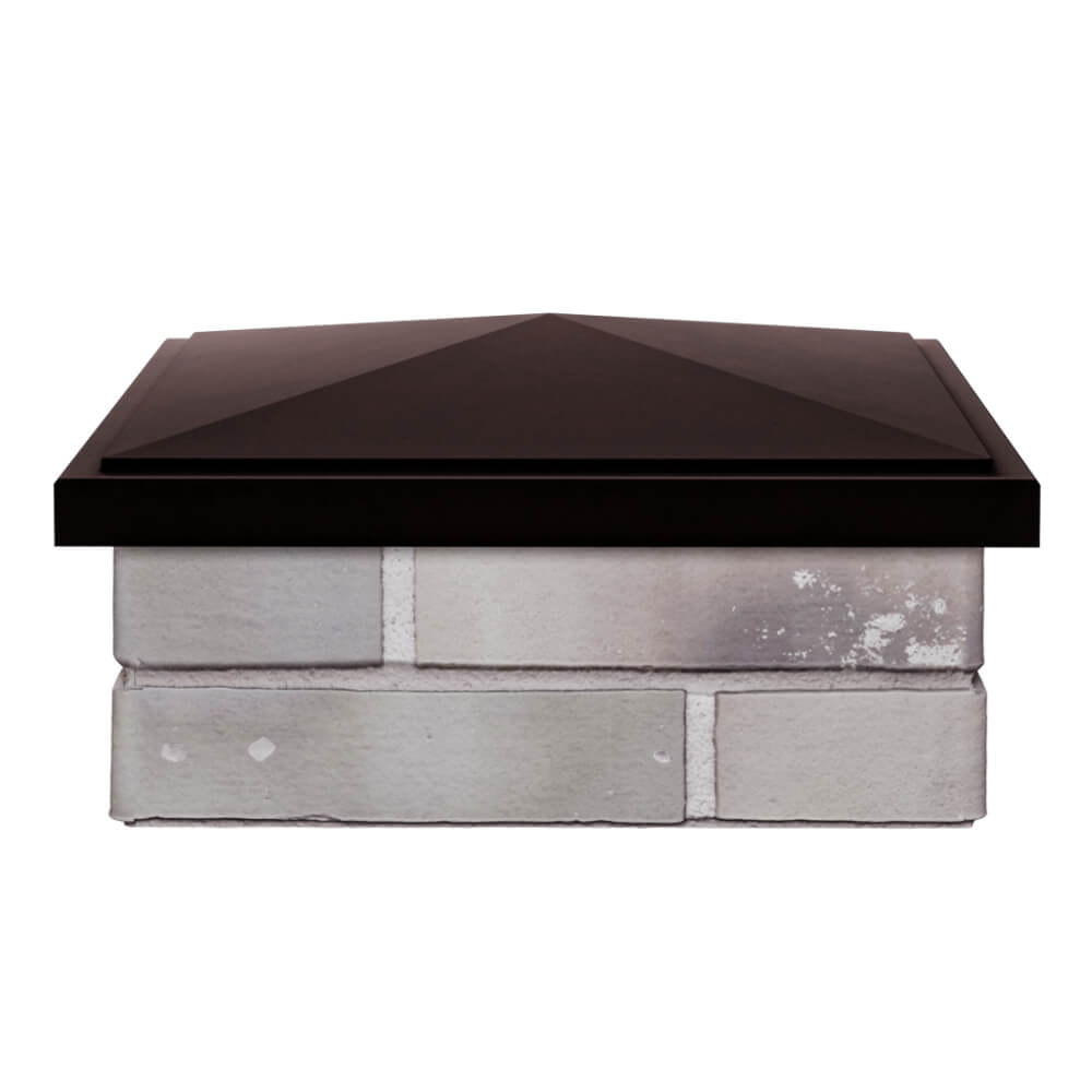 Колпак Zking БонаМоно Коричневый на столб 1.5х1.5 кирпича (385х385, 400х400мм) Армавир фото