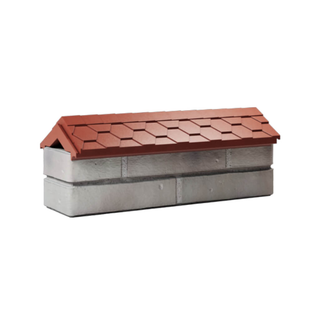 Парапет Zking Эверест Красный с посадкой на 0.5 кирпича (130мм) Армавир фото