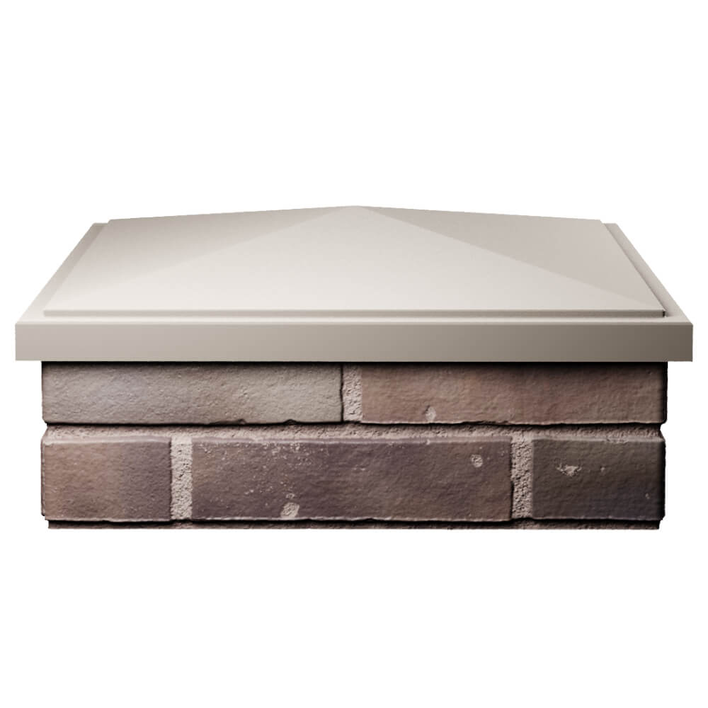 Колпак Zking БонаМоно Бежевый на столб 2х2 кирпича (515х515, 530х530мм) Армавир фото