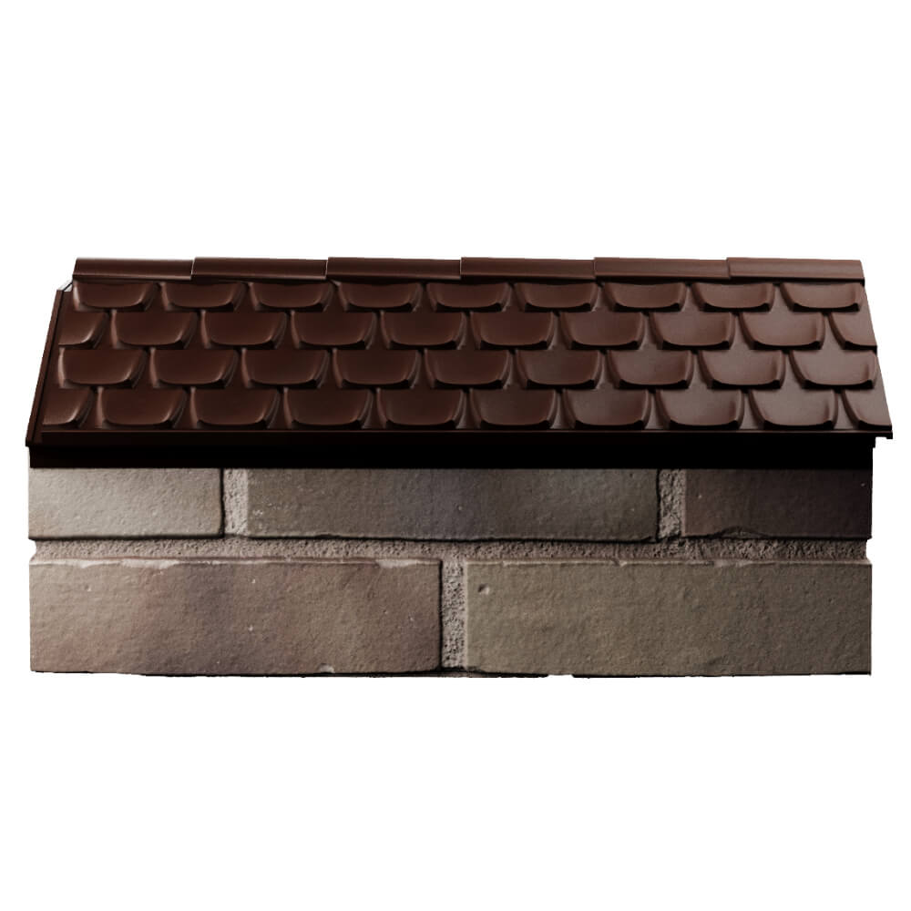 Парапет Zking Эльбрус Коричневый с посадкой на 1 кирпич (255мм) в Армавире фото