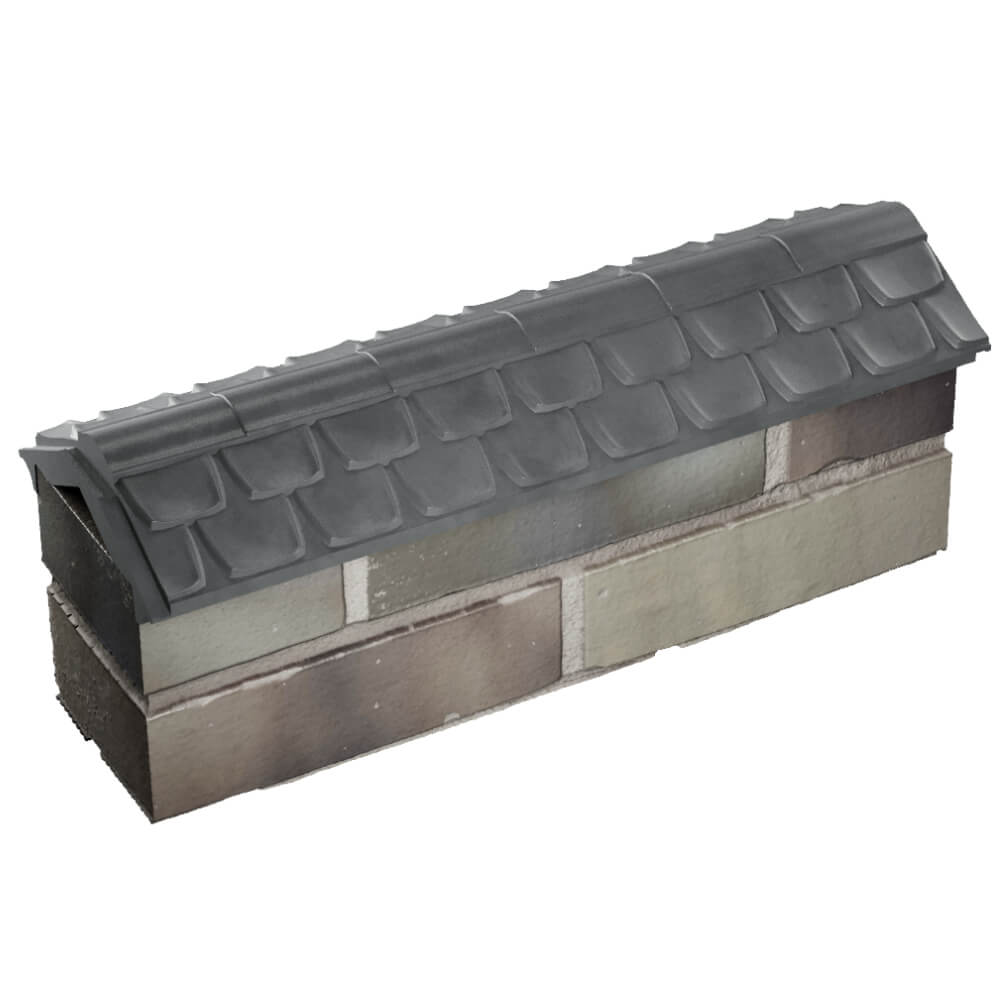 Парапет Zking Эльбрус Серый с посадкой на 0.5 кирпича (130мм) в Армавире фото