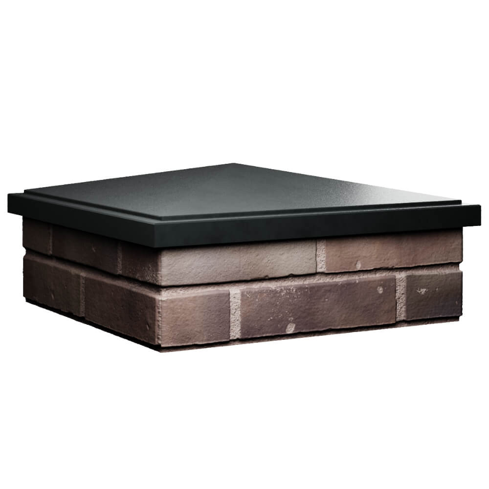 Колпак Zking БонаМоно Черный на столб 2х2 кирпича (515х515, 530х530мм) в Армавире фото