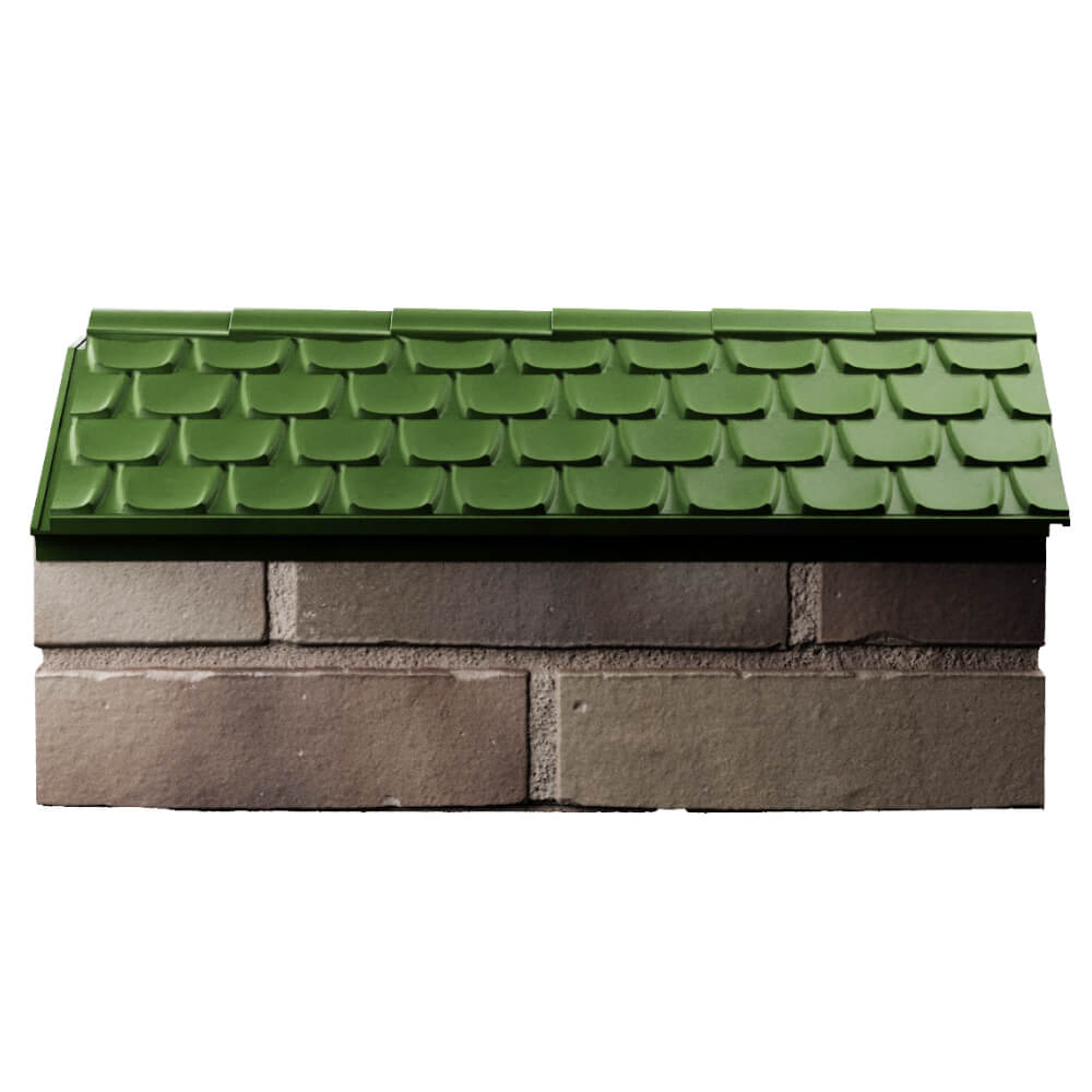 Парапет Zking Эльбрус Зеленый с посадкой на 1 кирпич (255мм) в Армавире фото
