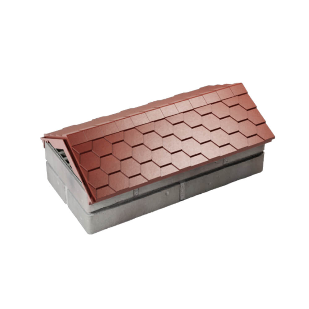 Парапет Zking Эверест Красный с посадкой на 1 кирпич (200/225/255мм) в Армавире фото