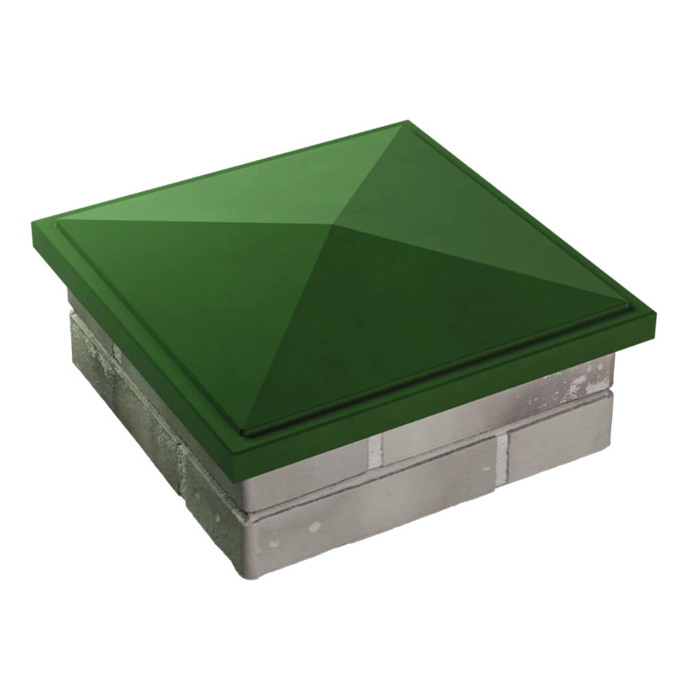 Колпак Zking БонаМоно Зеленый на столб 1.5х1.5 кирпича (385х385, 400х400мм) в Армавире фото