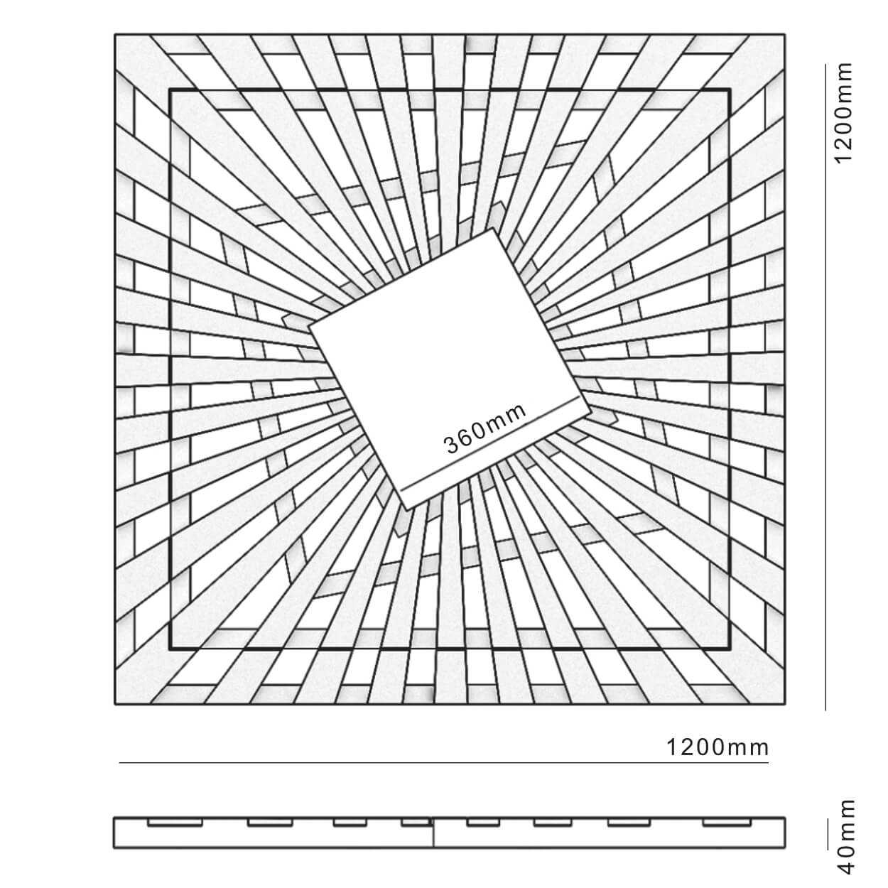 Приствольная решетка для дерева ZKING ATMOSPHERE 1.2х1.2м Черная в Армавире фото