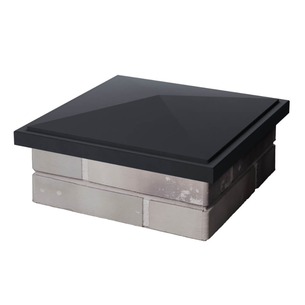 Колпак Zking БонаМоно Серый на столб 1.5х1.5 кирпича (385х385, 400х400мм) в Армавире фото