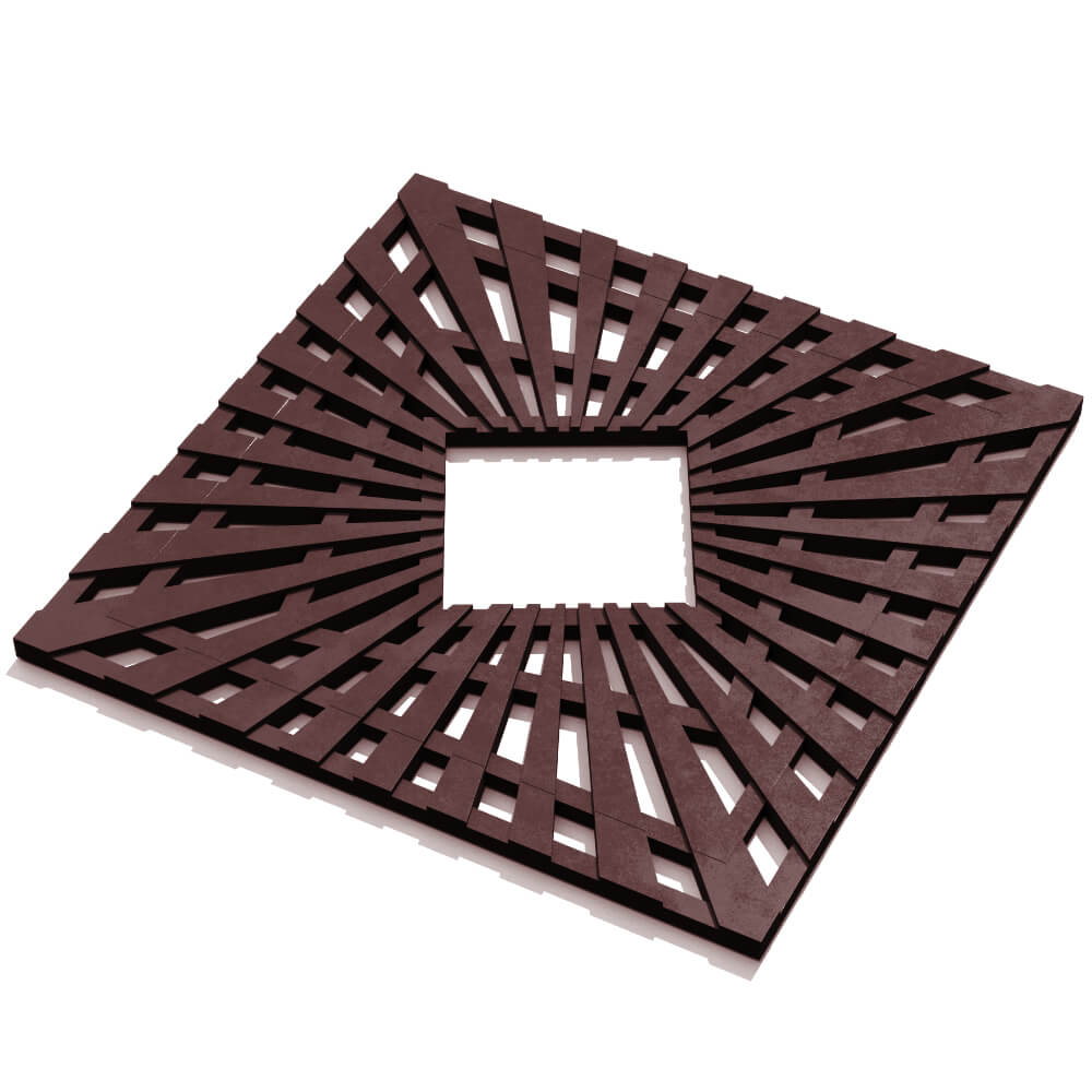 Приствольная решетка для дерева ZKING ATMOSPHERE 1.2х1.2м Коричневая в Армавире фото