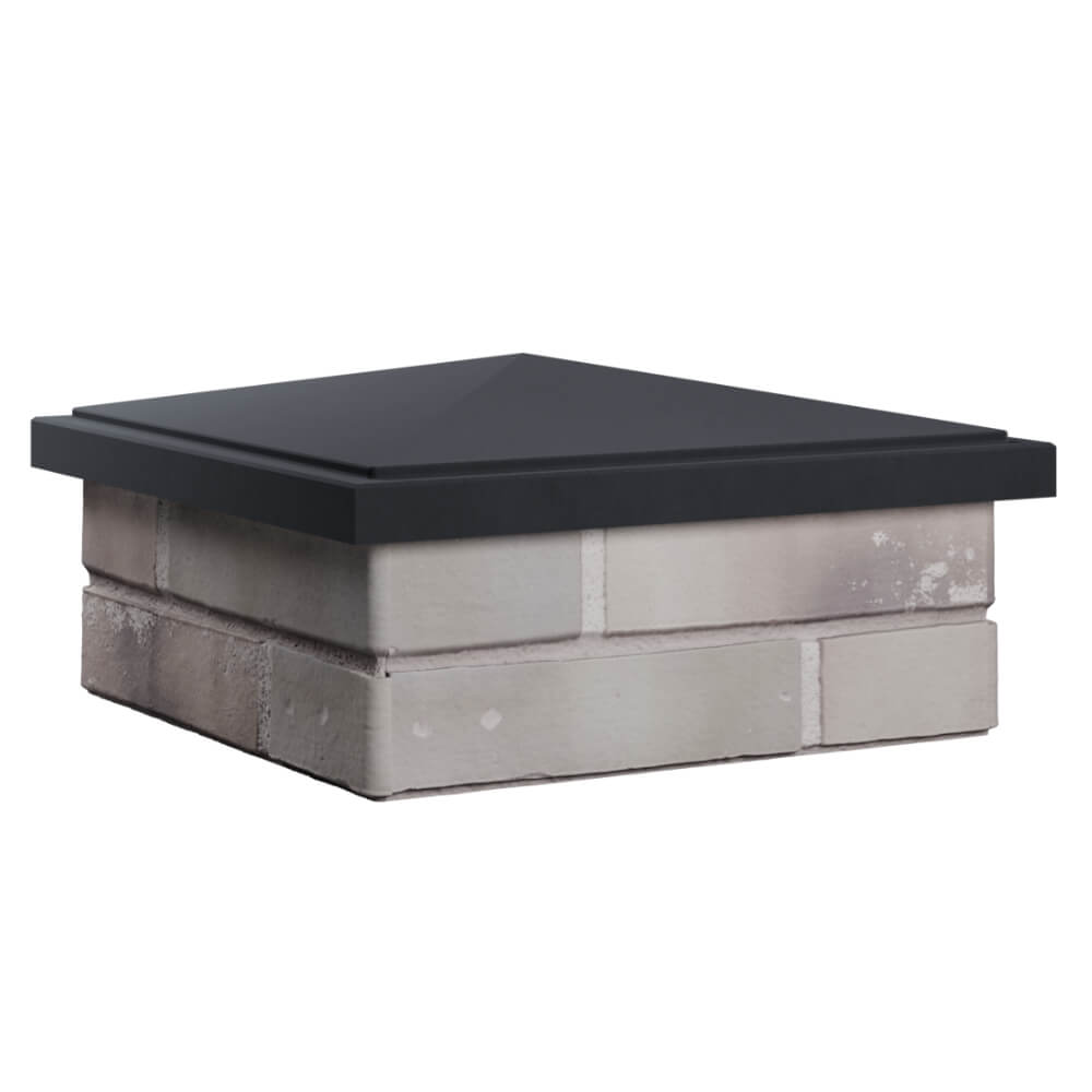 Колпак Zking БонаМоно Серый на столб 1.5х1.5 кирпича (385х385, 400х400мм) в Армавире фото