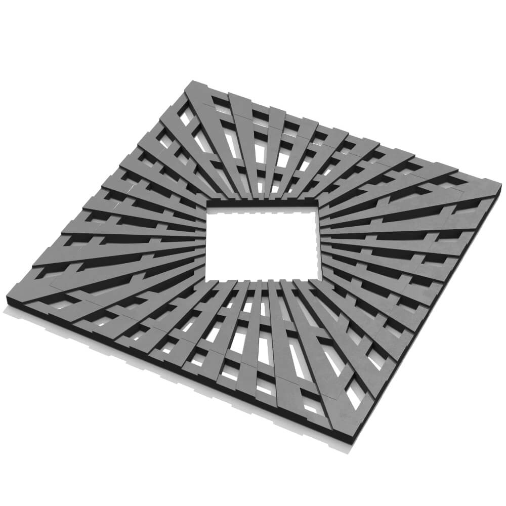 Приствольная решетка для дерева ZKING ATMOSPHERE 1.2х1.2м Серая в Армавире фото