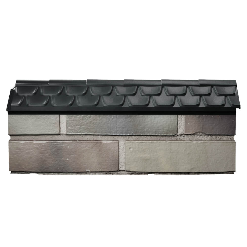 Парапет Zking Эльбрус Черный с посадкой на 0.5 кирпича (130мм) в Армавире фото