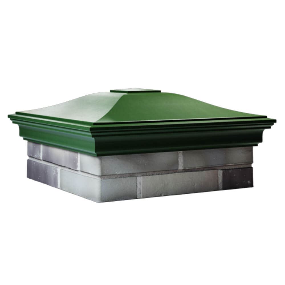 Колпак Zking Монблан Зеленый на столб 2х2 кирпича (515х515мм)