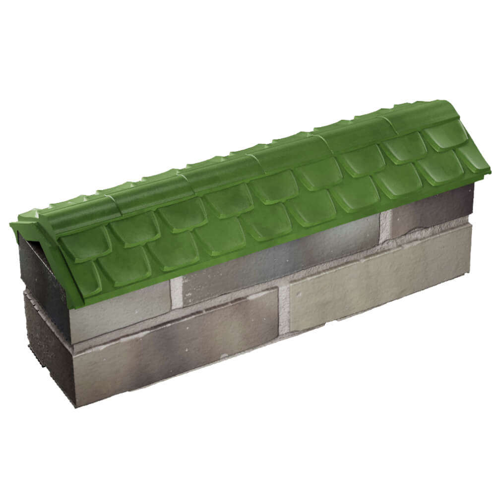 Парапет Zking Эльбрус Зеленый с посадкой на 0.5 кирпича (130мм) в Армавире фото